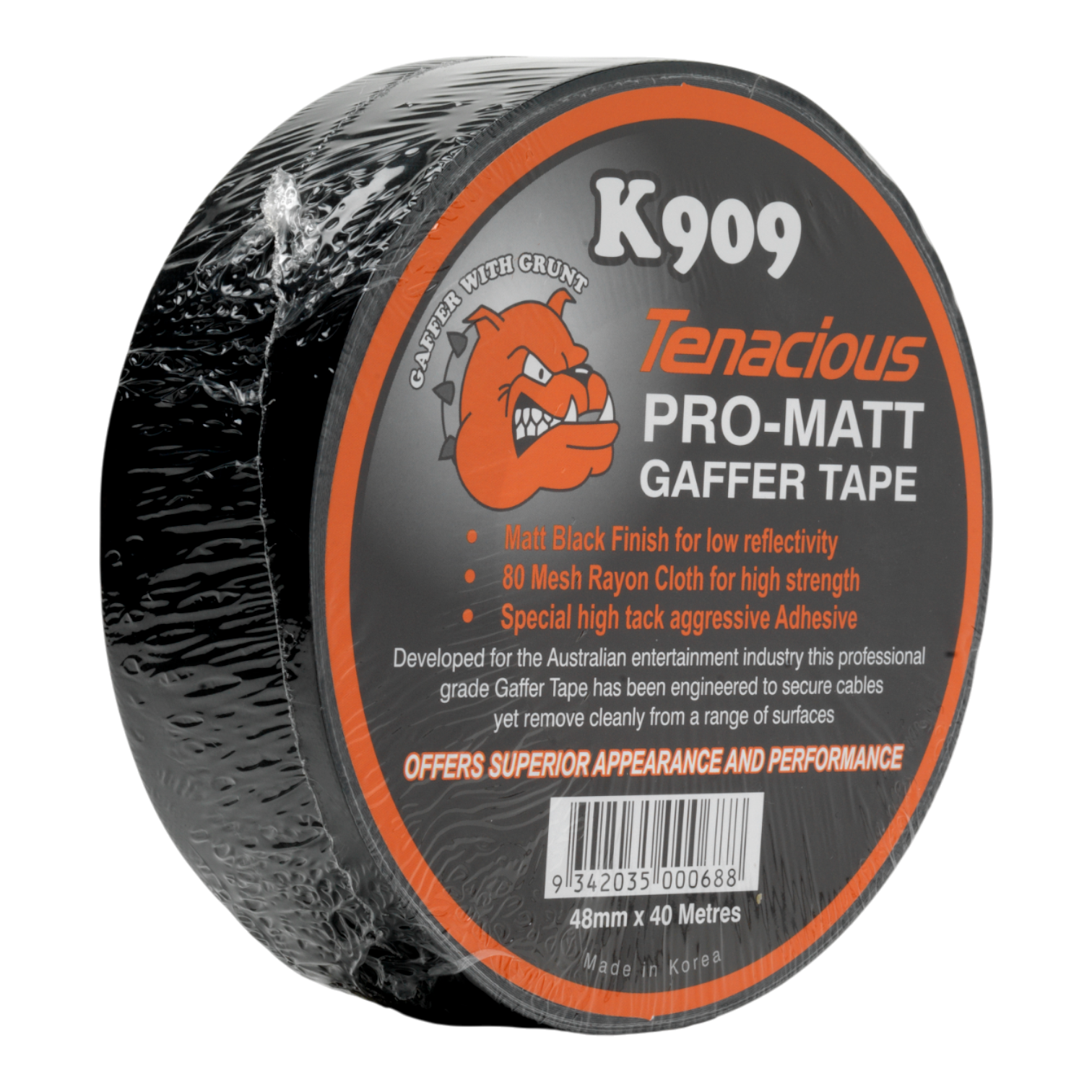 Tenacious Tapes Matt Gaffer Tape