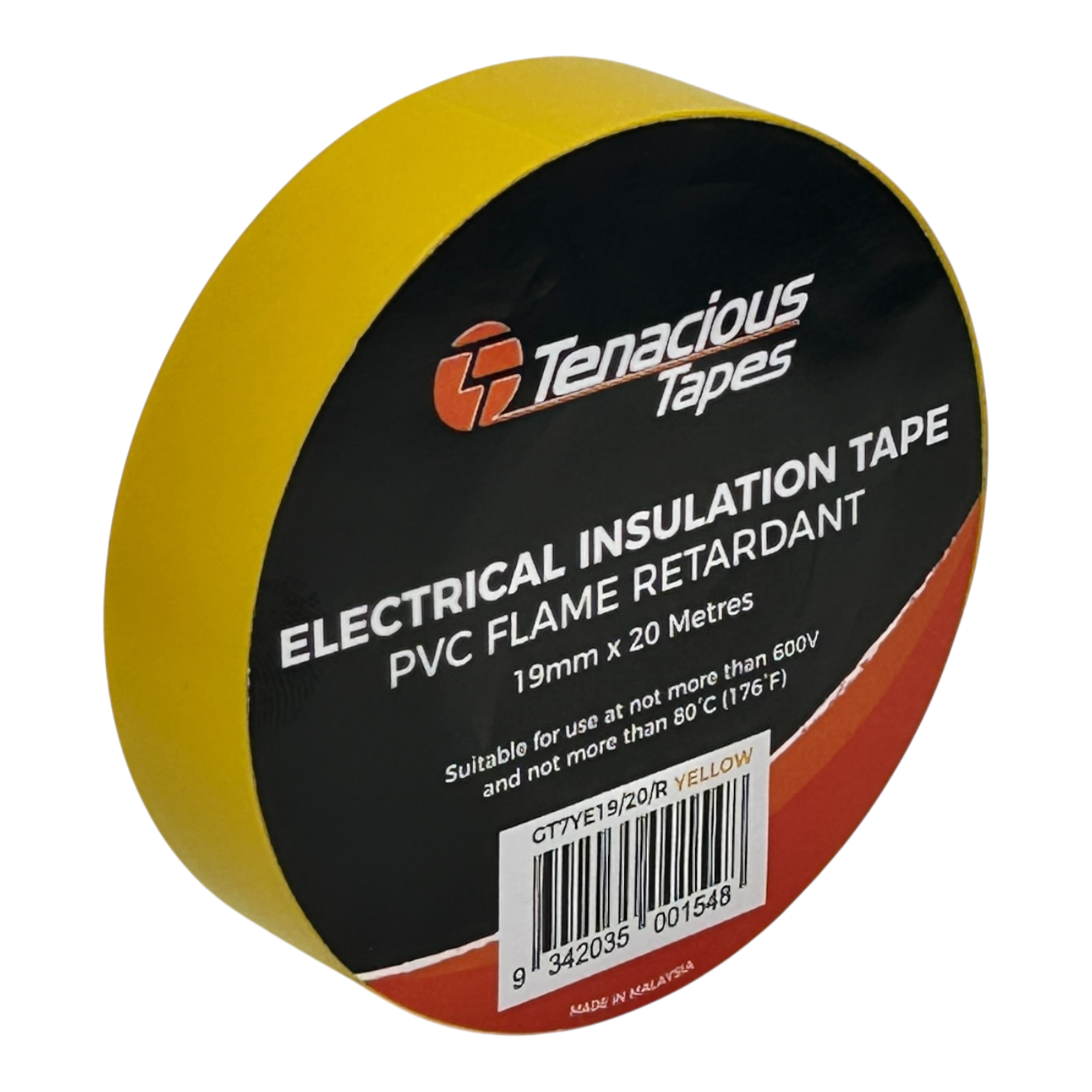 Tenacious Tapes PPVC Flame Retardant - Yellow