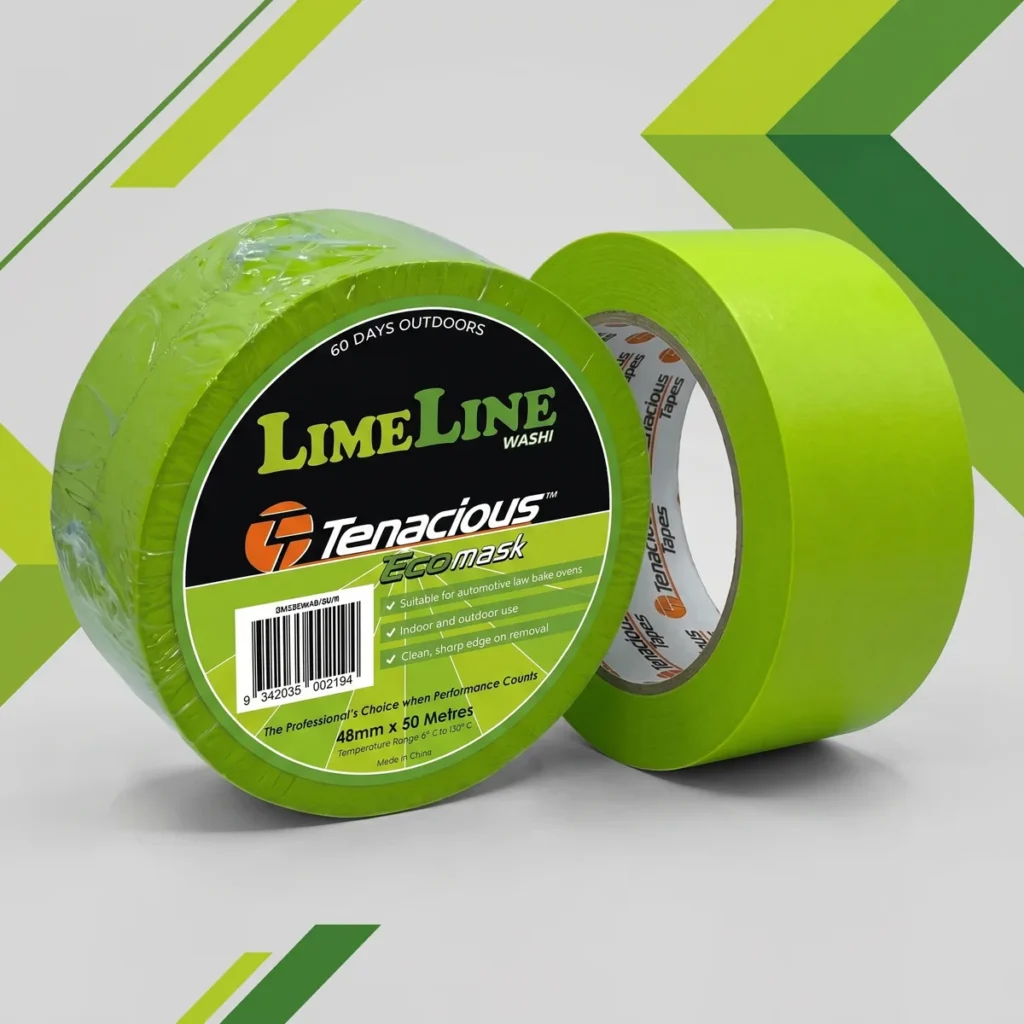 Tenacious Tapes SM25 LimeLine Washi Ecomask