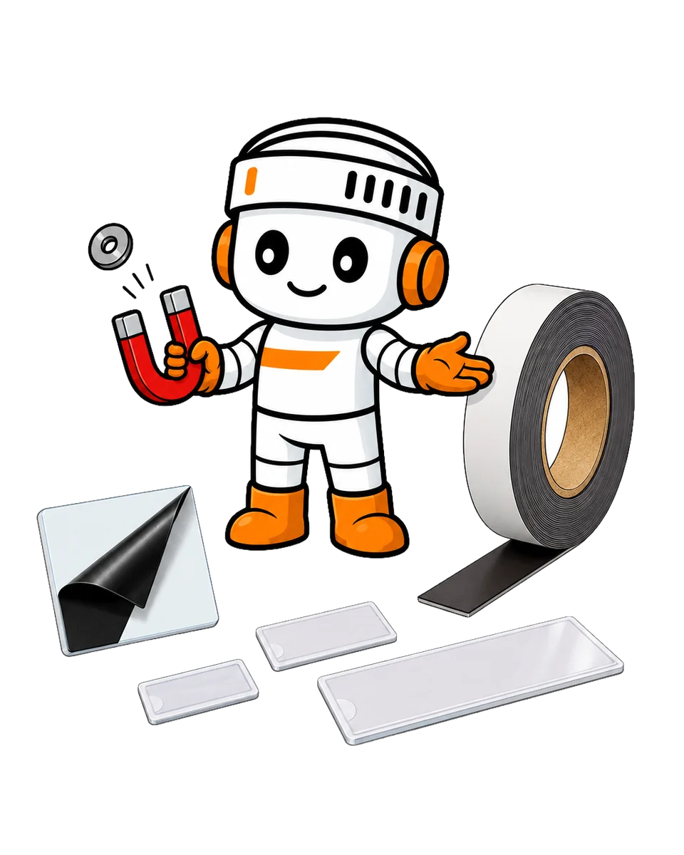 Rollie the Tenacious mascot presenting the magnetic range