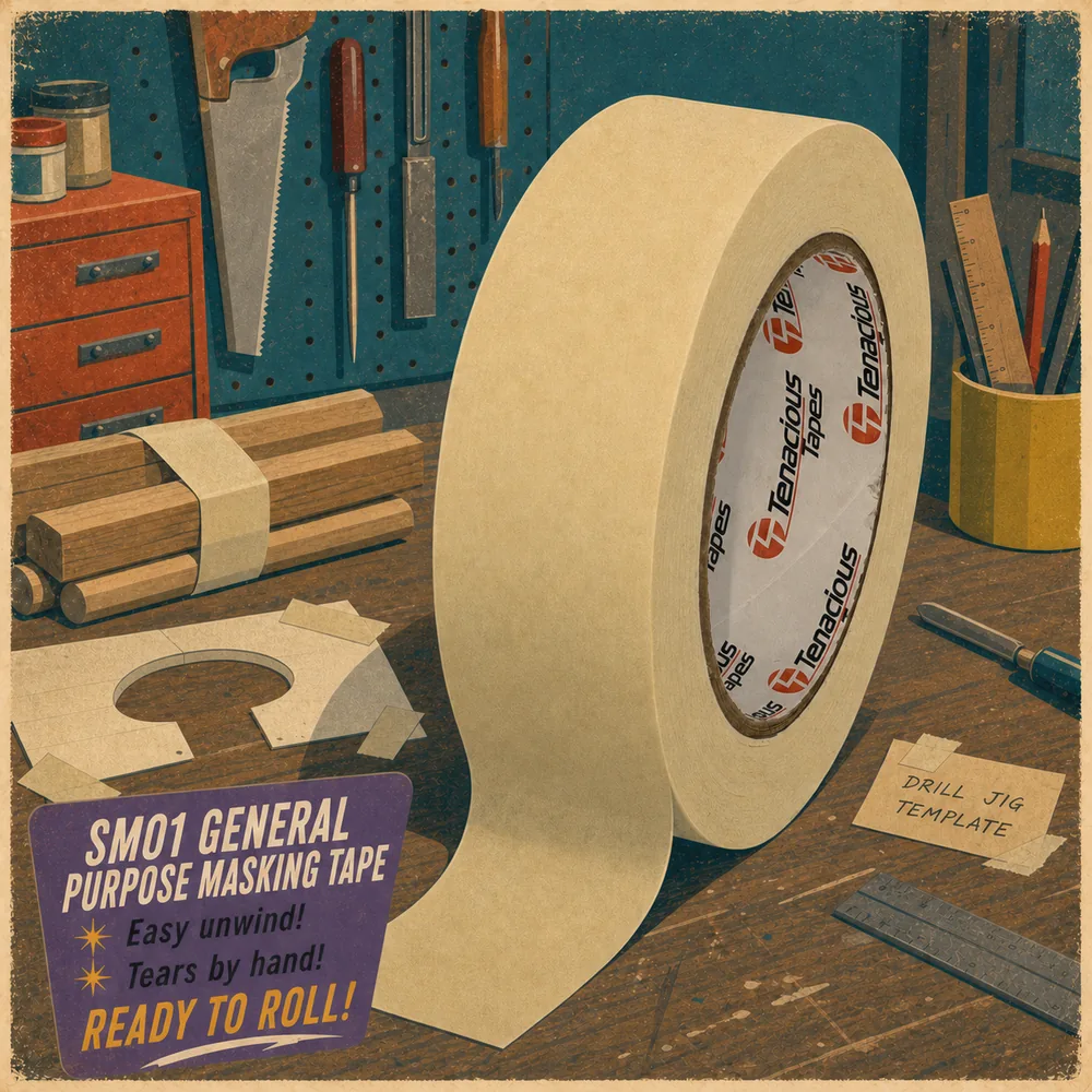 SM01 general purpose masking tape retro poster